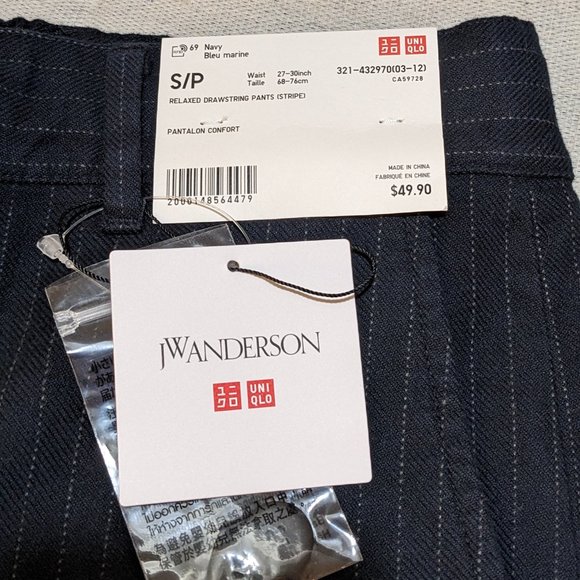 JW Anderson Uniqlo Relaxed Drawstring pants Womens M - Picture 10 of 10
